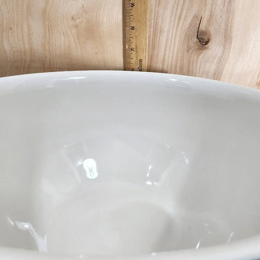 Folk Craft Cabin In Snow Mixing Serving Bowl 10.5" oven dishwasher microwave saf - Picture 6 of 11